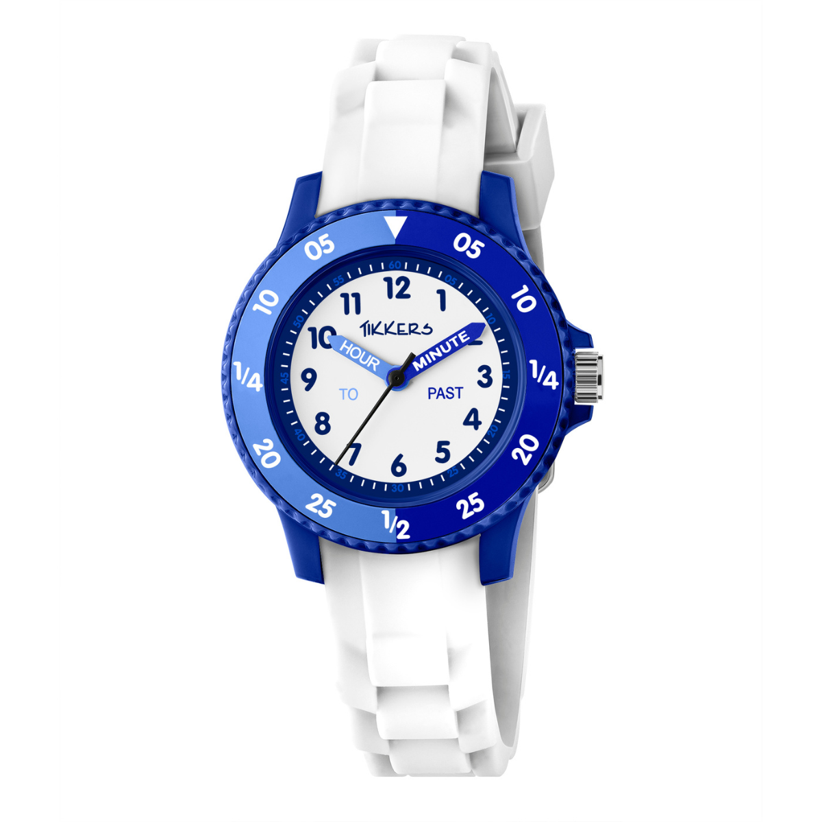 Tikkers White Silicone strap Timer Teacher Watch - TK0217