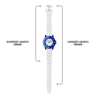 Tikkers White Silicone strap Timer Teacher Watch - TK0217