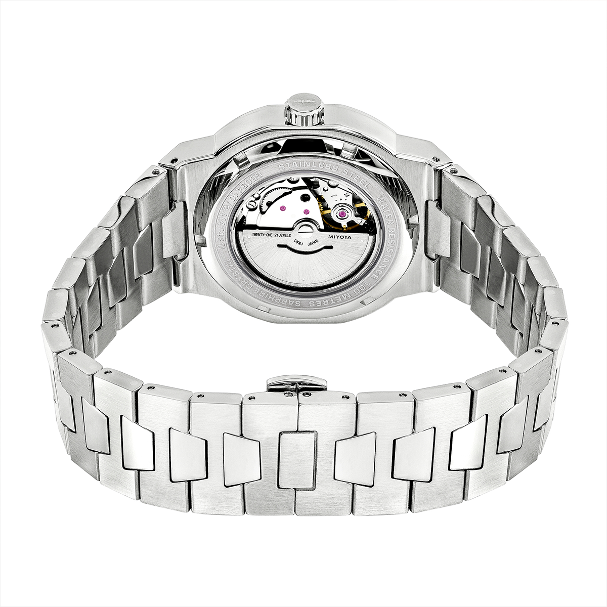 Rotary Men's Regent Automatic 100M Water Reistance Green Dial Stainless Steel Bracelet Watch - GB05410/24