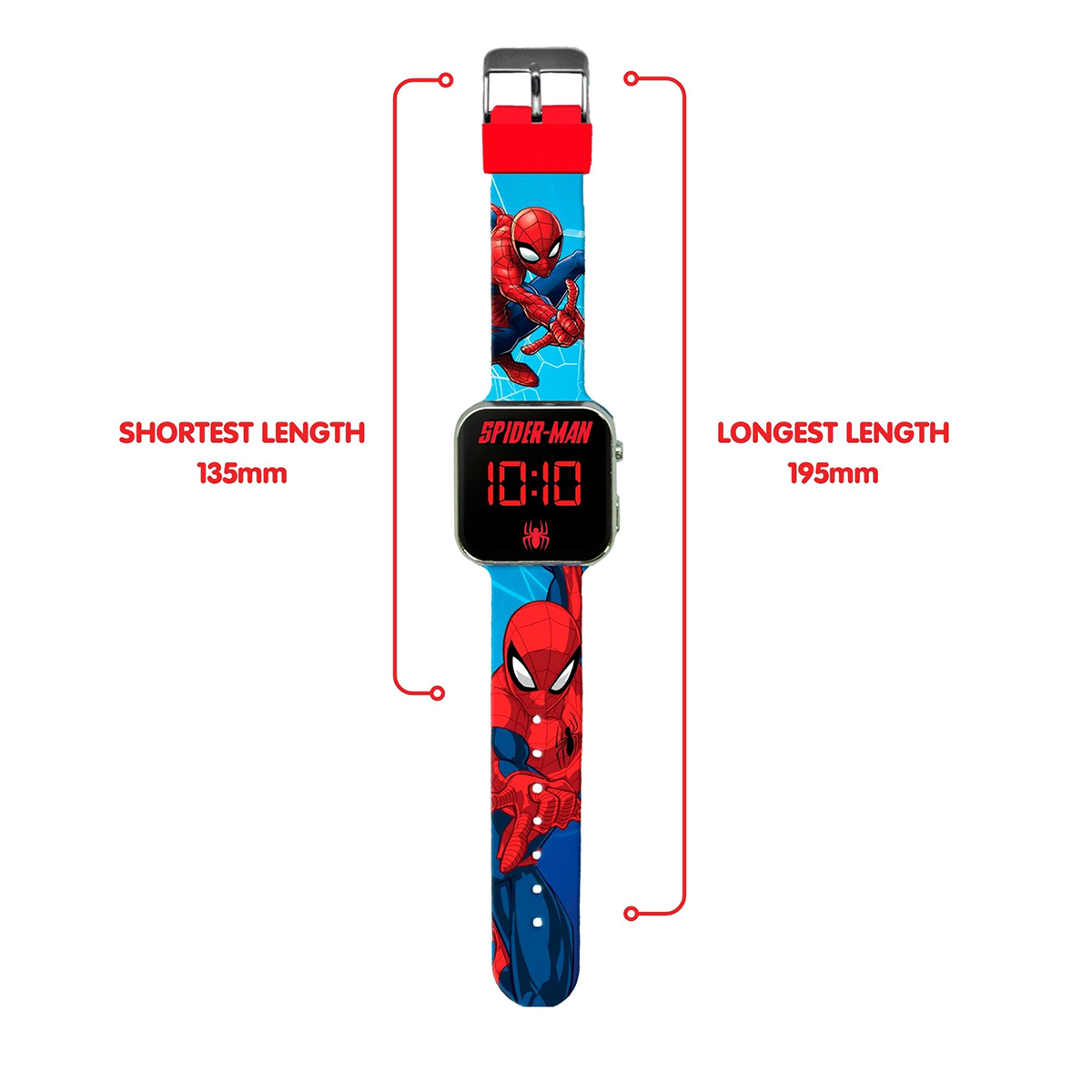 Spiderman Classic Design LED Boys Watch - SPD4987