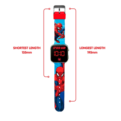Spiderman Classic Design LED Boys Watch - SPD4987
