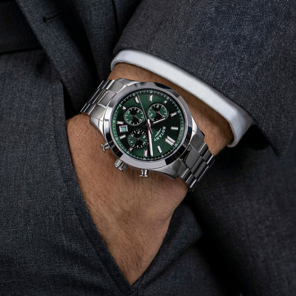 Rotary Men's Heritage Chronograph Stainless Steel Bracelet Watch - RGB10069/24