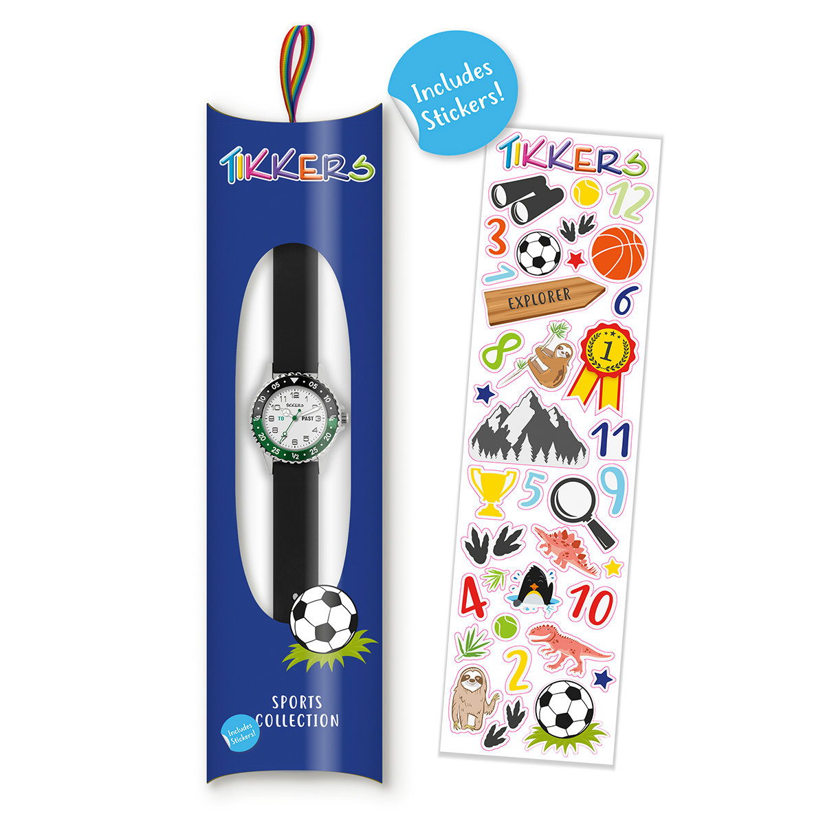 Tikkers Black Strap Time Teacher Boys Watch - ATK1095