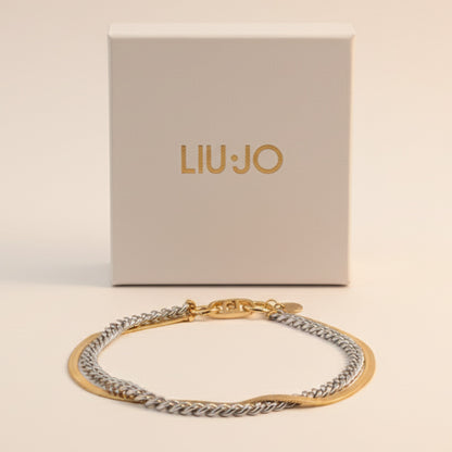 Liu Jo Double Layered Gold Bracelet - LJ2780