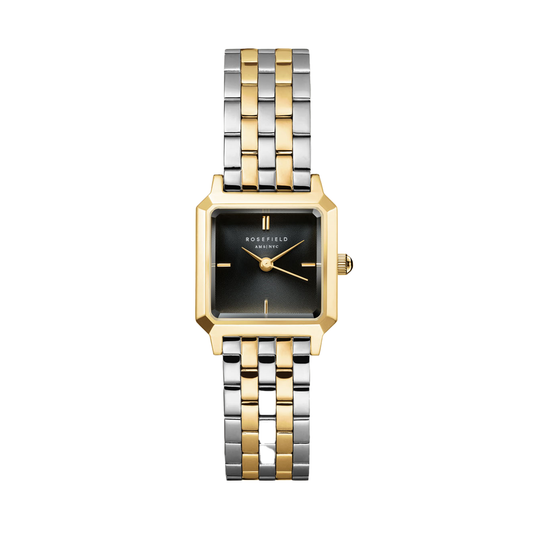 Rosefield Boxelle Black Sunray Steel Duotone Gold Silver - BBDSG-B07