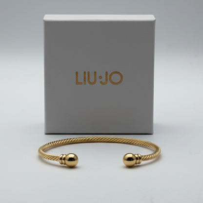 Liu Jo twisted gold bangle - LJ2686