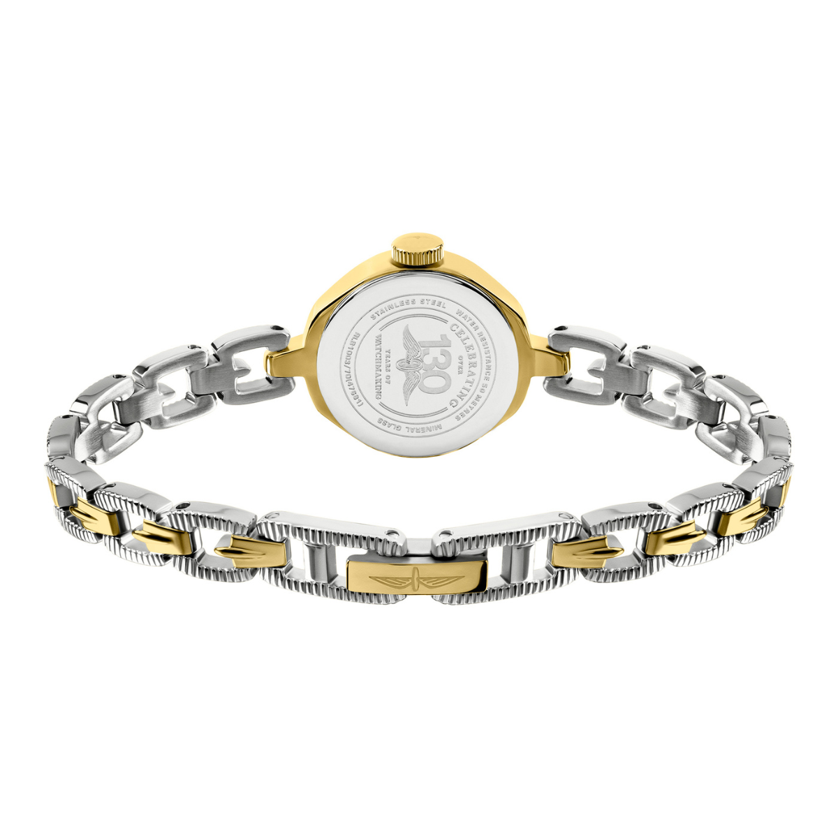 Rotary Ladies 1895 Silver & Gold Plated Bracelet Watch - RLB10003/70