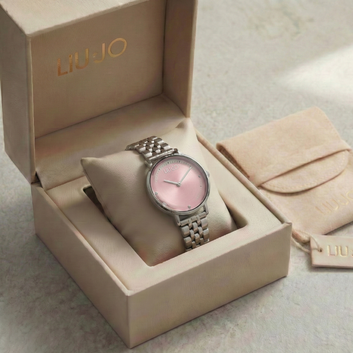 Liu Jo Framework Pink Watch - TLJ2406