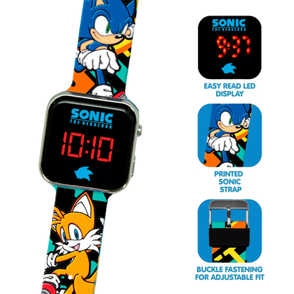 Sonic The Hedgehog 3 Printed LED Boys Watch - SNC4228M