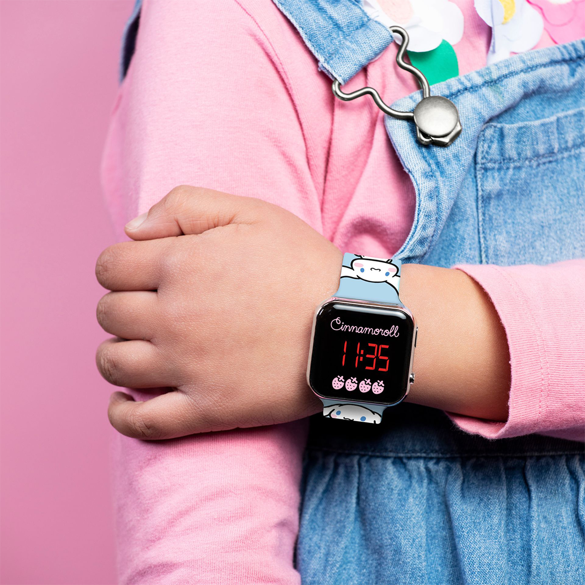 Cinnamonroll LED Display Watch with Silicone Character Strap for Kids - CIN0001