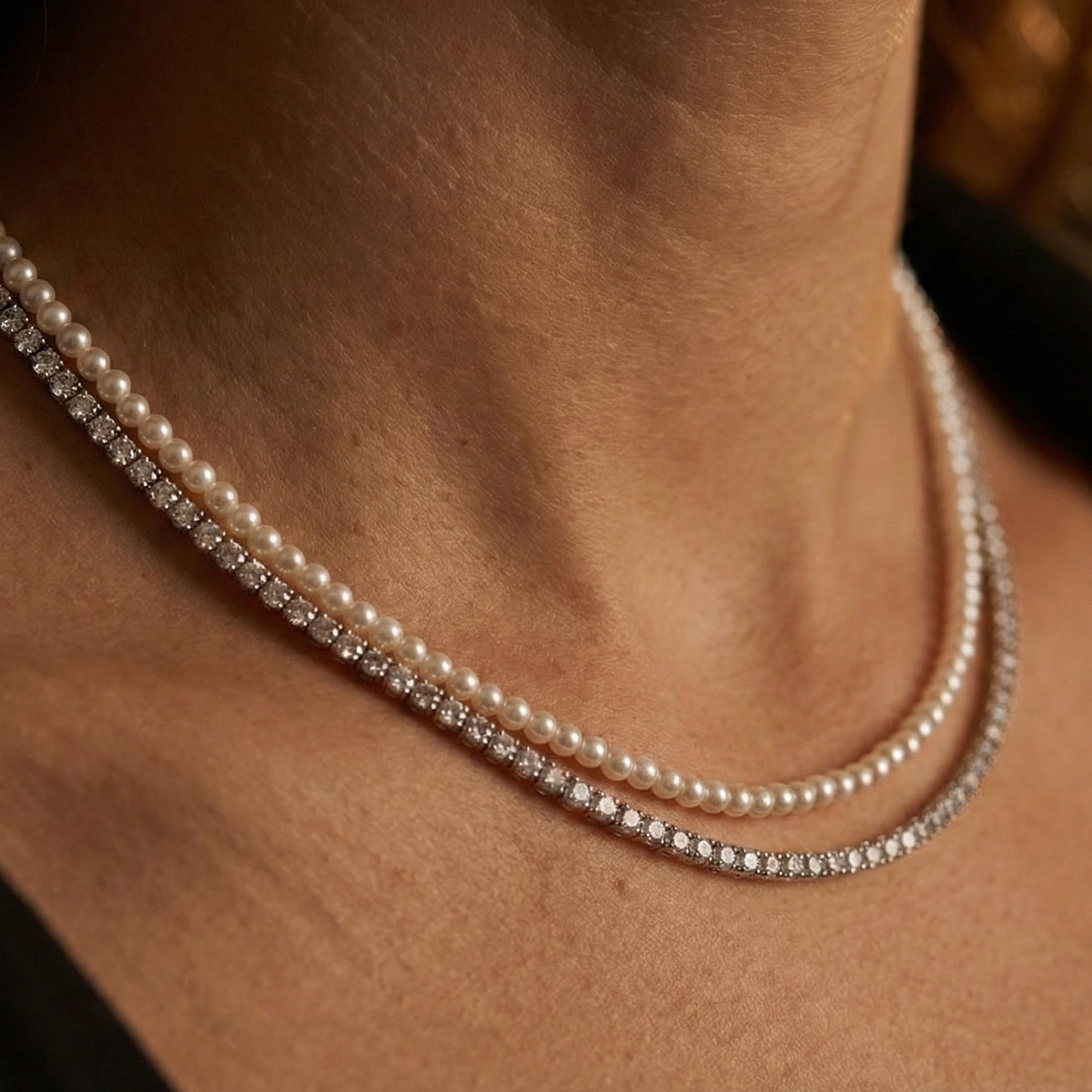 Liu Jo Lune Duo Silver Necklace - LJ3024