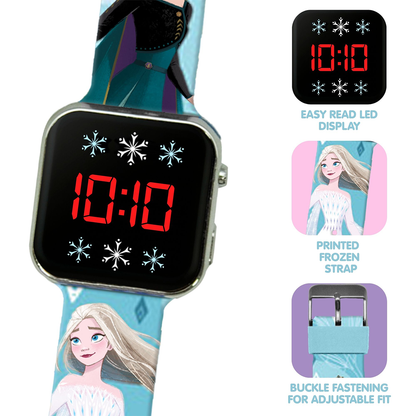 Frozen Printed Strap LED Girls Watch - FZN4918