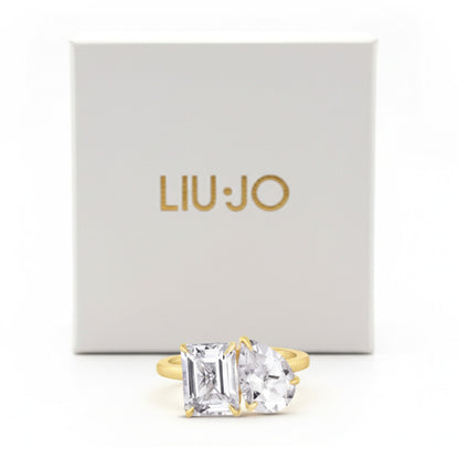 Liu Jo white charm gold ring - LJ2550