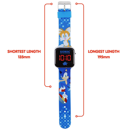 Sonic The Hedgehog 2 Blue LED Printed Boys Watch - SNC4198M