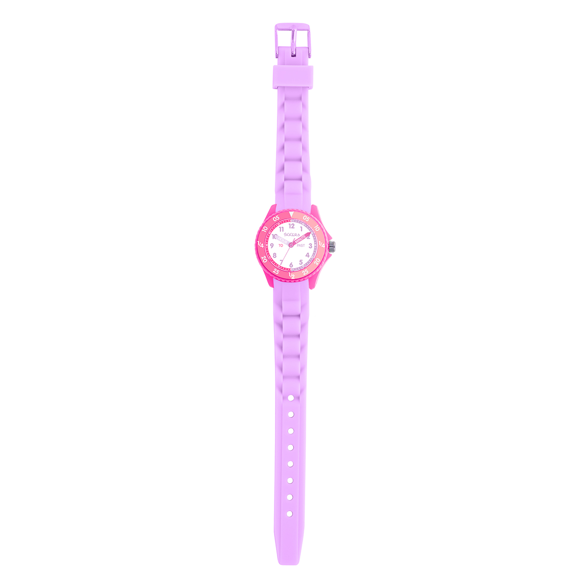 Tikkers Kids Lilac & Pink Silicone Time Teacher Watch - ATK1087