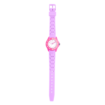 Tikkers Kids Lilac & Pink Silicone Time Teacher Watch - ATK1087