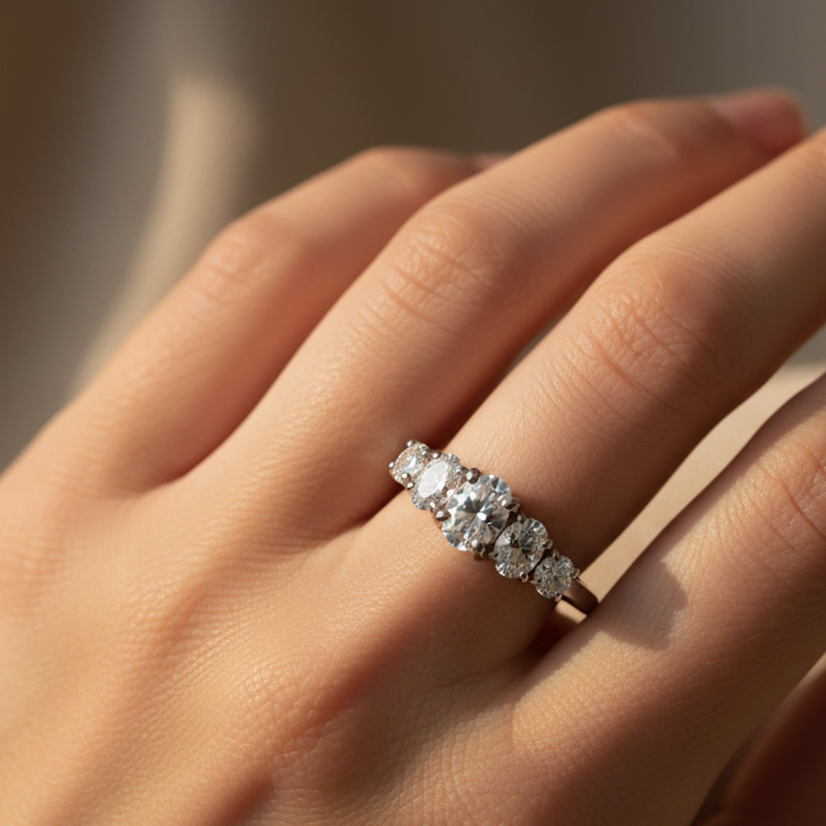 Liu Jo Fede Silver Ring - White - LJ2429