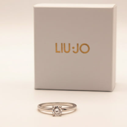Liu Jo one crystal silver ring - LJ2572