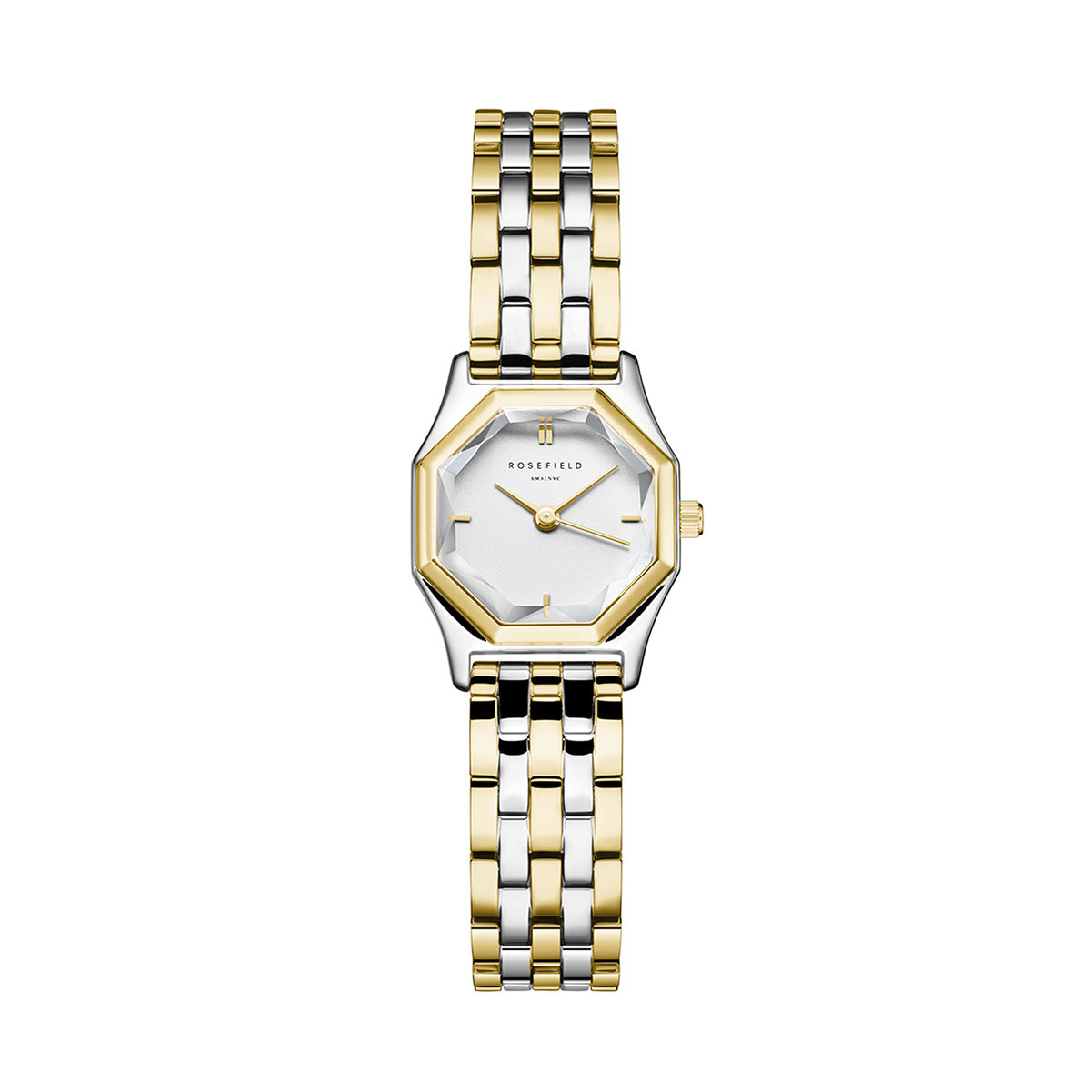 Rosefield Gemme White, Two Tone Steel Gold - GWSSS-G03