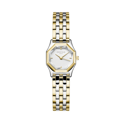 Rosefield Gemme White, Two Tone Steel Gold - GWSSS-G03