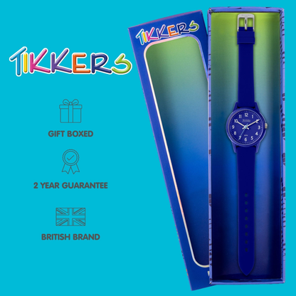 Tikkers Blue 50M Water Resistance Silicone Strap Watch - TK0219