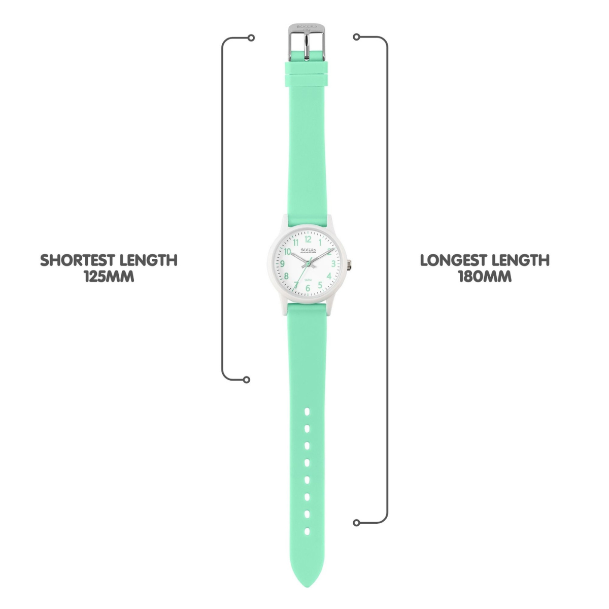 Tikkers Aqua 50M Water Resistance Silicone Strap Watch - TK0220