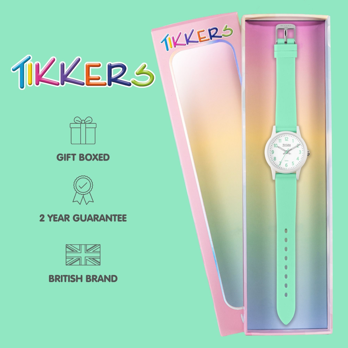 Tikkers Aqua 50M Water Resistance Silicone Strap Watch - TK0220