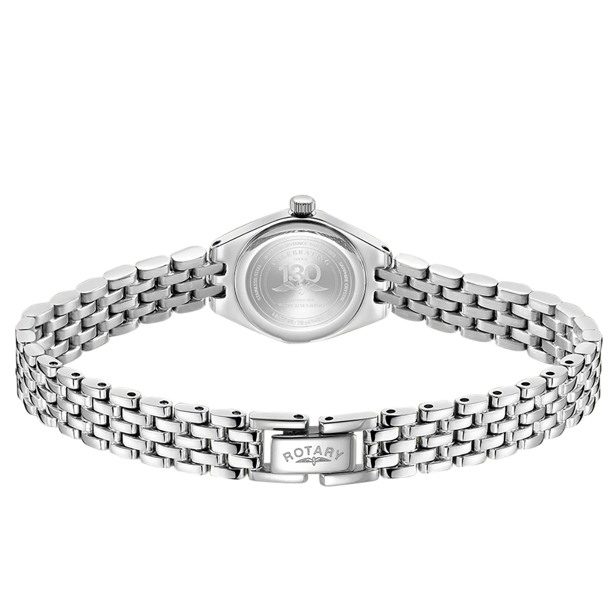 Rotary Ladies Cocktail White Dial Stainless Steel Bracelet Watch - LB05125/70