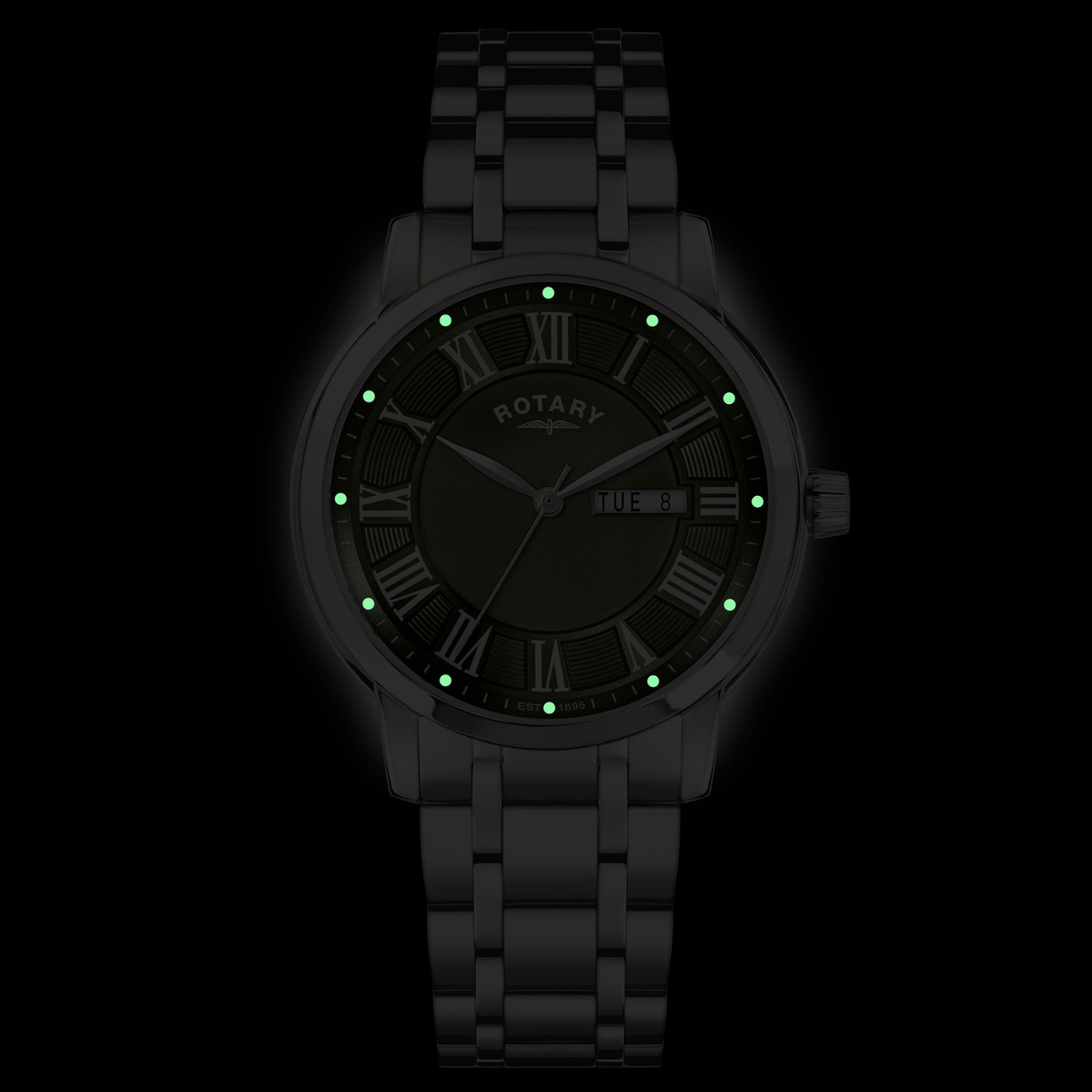 Rotary Men's Heritage Stainless Steel Bracelet Watch - RGB10023/24