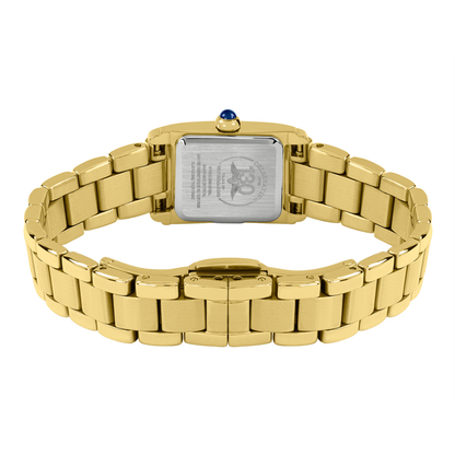 Rotary Ladies Heritage Astoria Mother Of Pearl Dial Rectangular Gold Plated Stainless Steel Bracelet Watch - RLB10026/70
