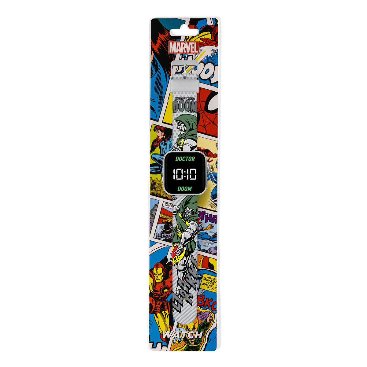Doctor Doom LED Display Watch with Silicone Character Strap for Kids - DRD4009
