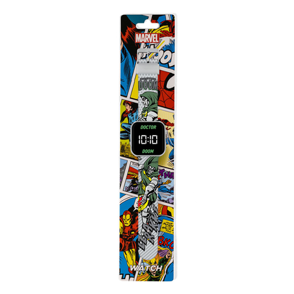 Doctor Doom LED Display Watch with Silicone Character Strap for Kids - DRD4009