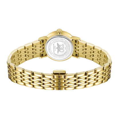 Rotary Ladies Heritage Gold Plated Stainless Steel Bracelet Watch - LB05423/01