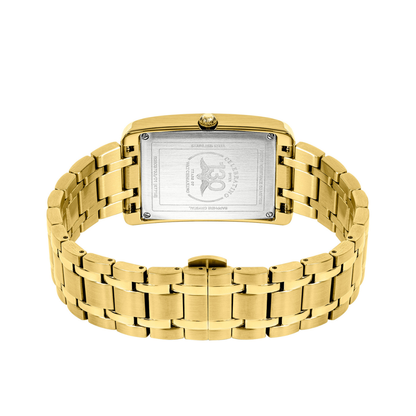 Rotary Men's Heritage Astoria Rectangular Gold Plated Stainless Steel Bracelet Watch - RGB05753/01