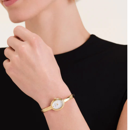Rosefield Studio Edition 6 Bangle Watch Oval Gold Small 55 mm - STWGSG-ST04