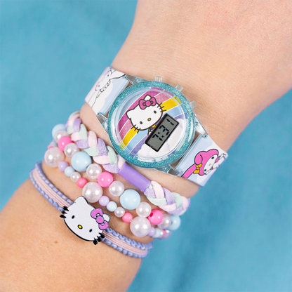 Hello Kitty Digital Watch And Bracelet Set - HK50255