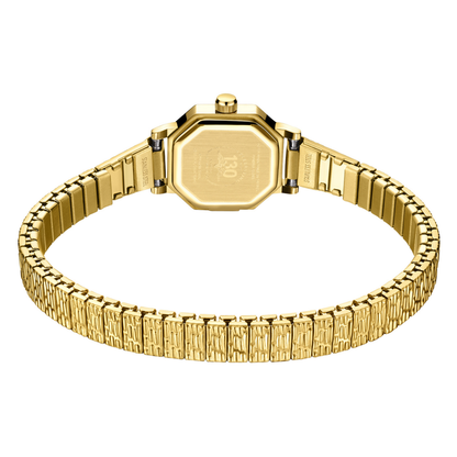 Rotary Ladies Heritage Octagonal Case Gold Plated Stainless Steel Expander Bracelet Watch - LB00764/29