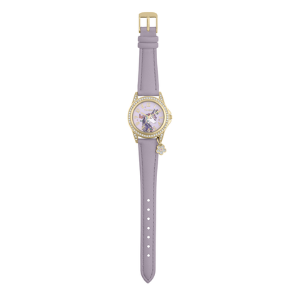 Tikkers Girls Purple Unicorn Watch, Bracelet and Purse Gift Set  - ATK1106