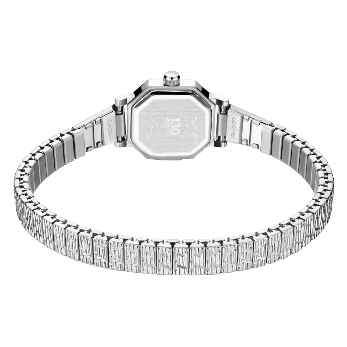 Rotary Ladies Heritage Octagonal Case Stainless Steel Expander Bracelet Watch - RLB10031/01