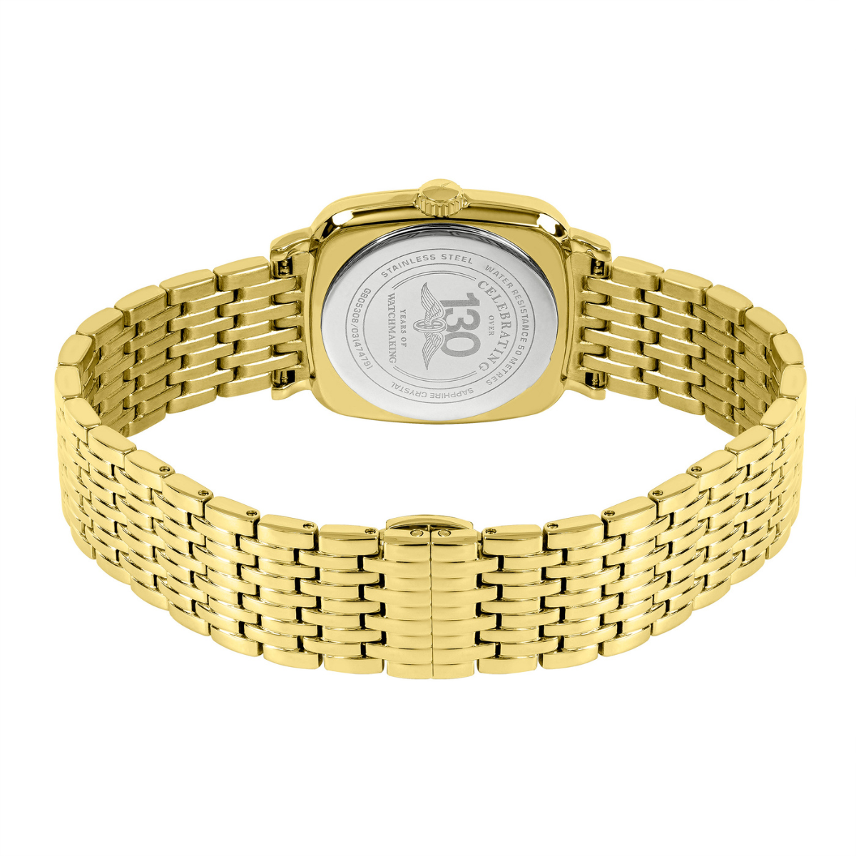 Rotary Men's Heritage Astoria Square Gold Plated Stainless Steel Bracelet Watch - GB05308/03