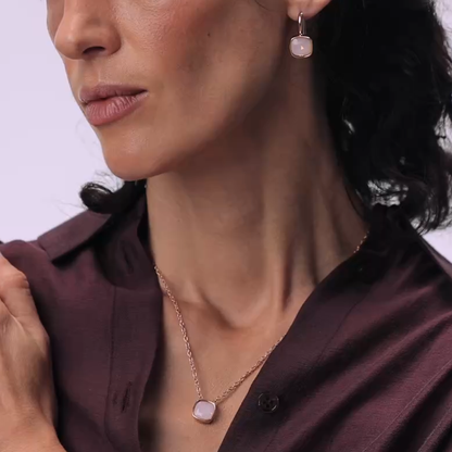 Liu Jo Lilac Gold Earrings - LJ2884