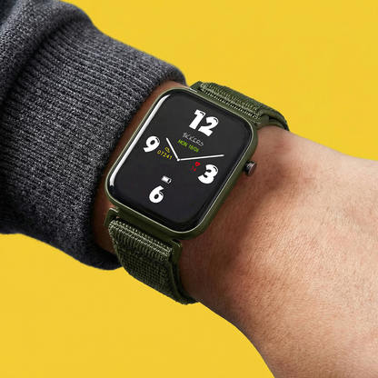 Tikkers Smart Series 13 Green Velcro Strap Smart Watch - TKS13-0038