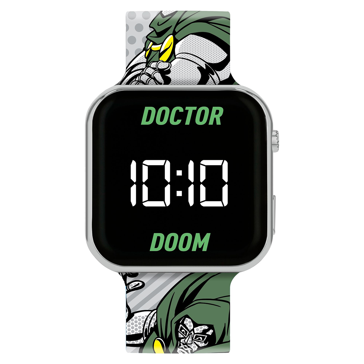 Doctor Doom LED Display Watch with Silicone Character Strap for Kids - DRD4009