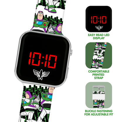 Toy Story 5 LED Display Watch with Silicone Character Strap for Kids - TSF4003