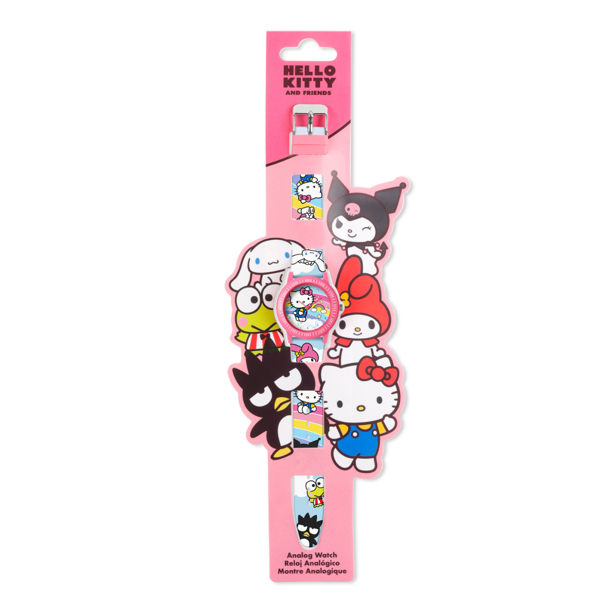 Hello Kitty Time Teacher Dial Quartz Watch with Silicone Character Strap for Kids - HK50252