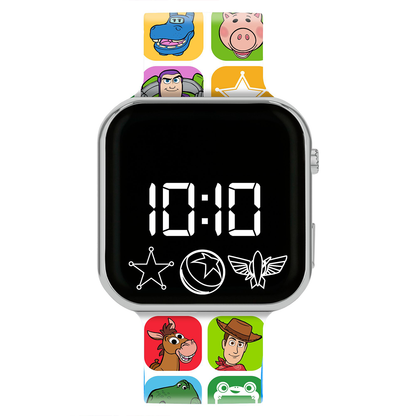 Toy Story 5 LED Display Watch with Silicone Character Strap for Kids - TSF4001