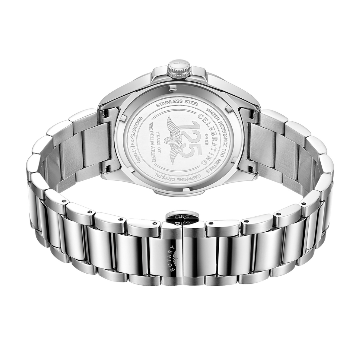 Rotary Men's Apex 100 Green Dial Stainless Steel Bracelet Watch - GB05575/24