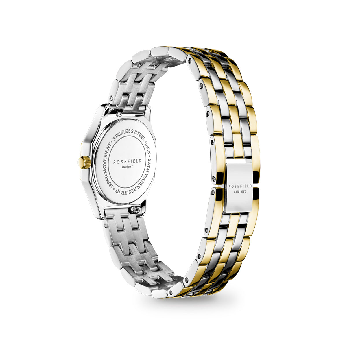 Rosefield Gemme White, Two Tone Steel Gold - GWSSS-G03