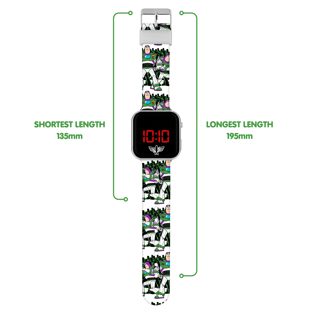 Toy Story 5 LED Display Watch with Silicone Character Strap for Kids - TSF4003