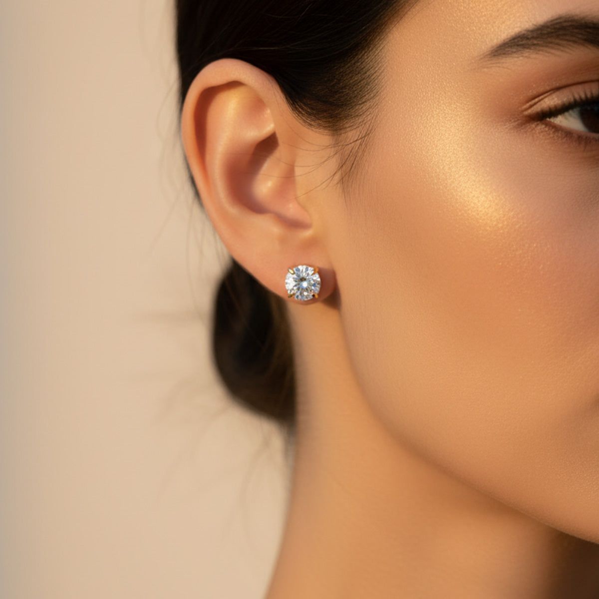 Liu Jo gold earring stud - LJ2566